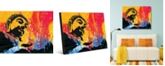 Creative Gallery Color Splash Buddha Abstract Portrait Metal Wall Art Print - 24" x 36"